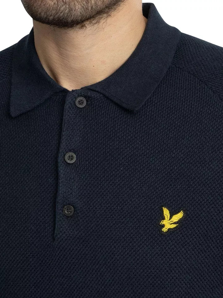 Lyle & Scott uomo maglia polo Linen Blend KN2215V z27