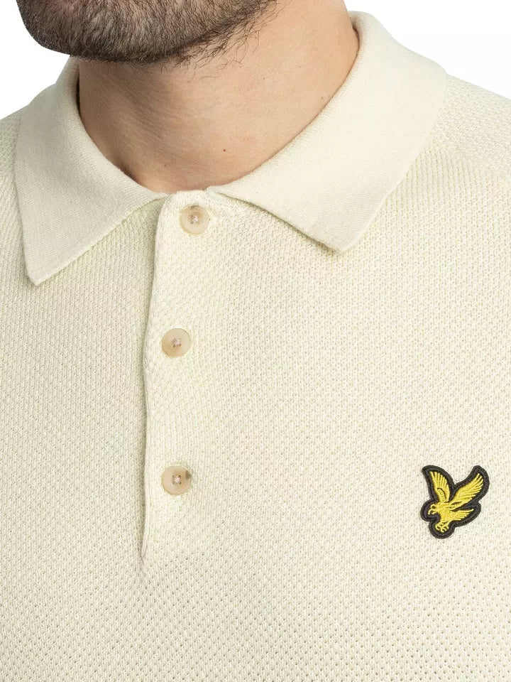 Lyle & Scott uomo maglia polo LinenBlend KN2215V x58