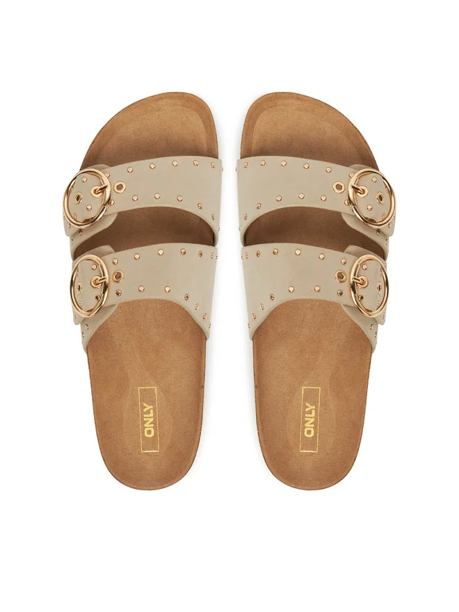 Only donna sandalo Maxi-15 Pu Studs 15341190 Creme