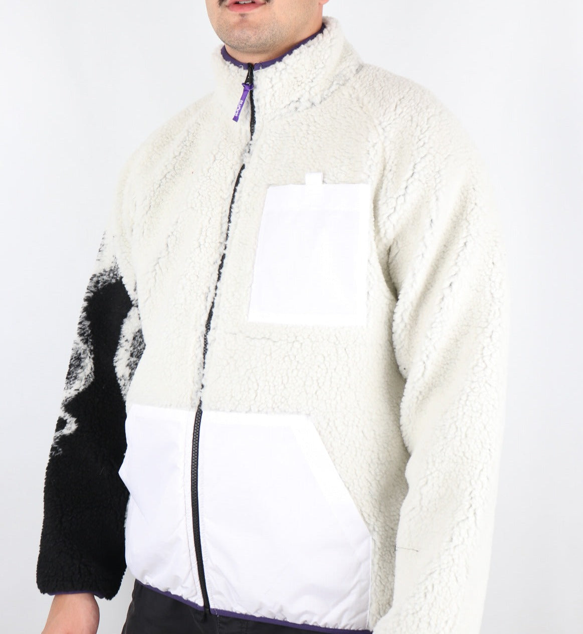 Octopus uomo felpa side sherpa zip 23WOSZ01