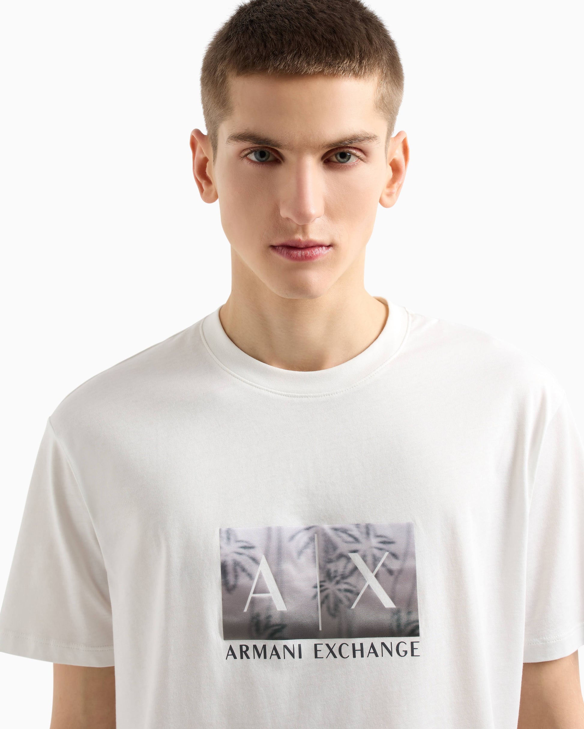 Armani Exchange uomo t-shirt XM000555AF10358 U009 Bianco