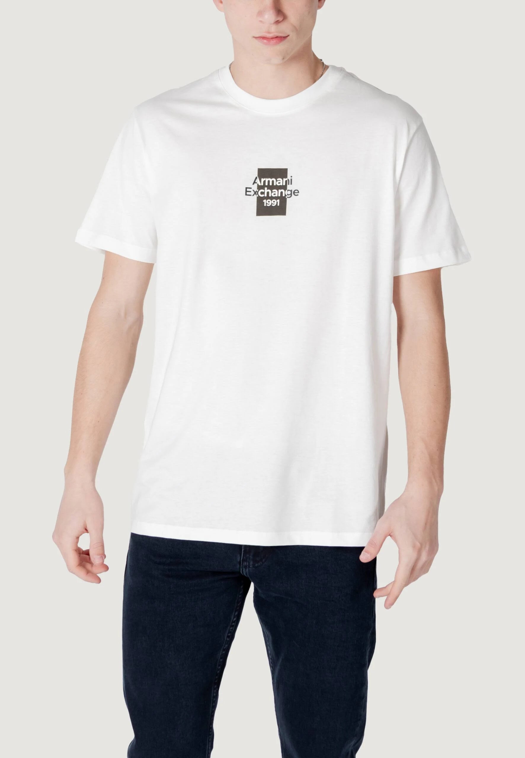 Armani Exchange uomo t-shirt XM000767AF12308 U009 Bianco