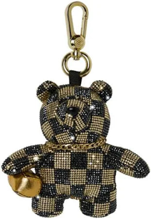 SPRAYGROUND PORTACHIAVI GOLD AND DANGEROUS BEAR CUB