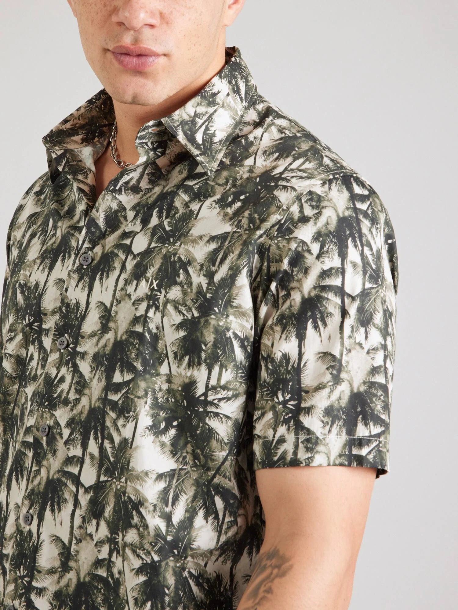 Armani Exchange uomo camicia XM001240AF14869 F0039 Palme
