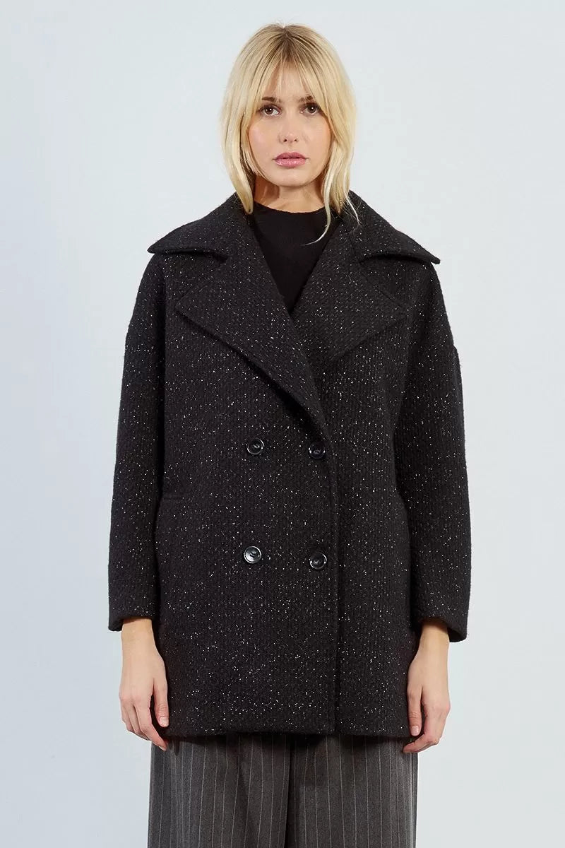 Molly Braken donna cappotto TL440BDH I25 ASHDARKGREY