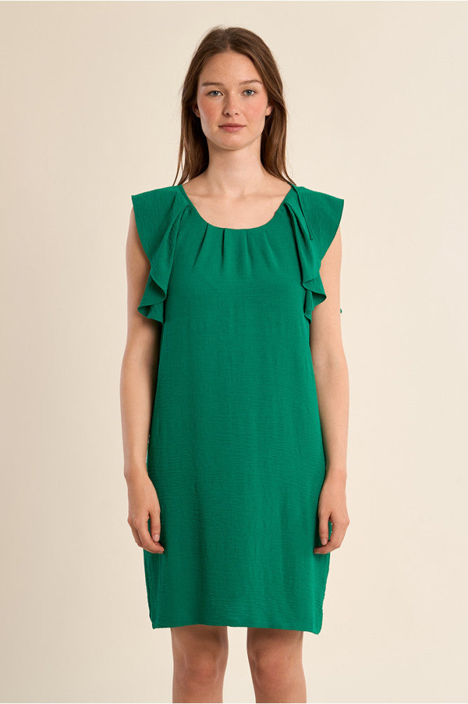 Molly Bracken donna abito LADIES WOVEN P959EE GREEN