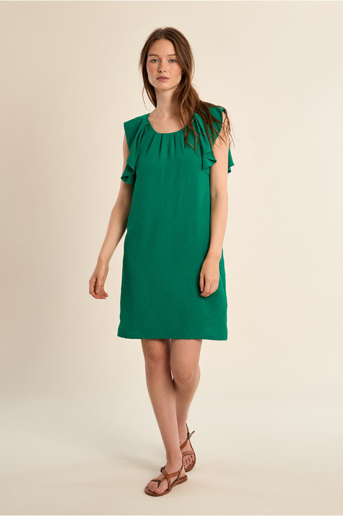 Molly Bracken donna abito LADIES WOVEN P959EE GREEN