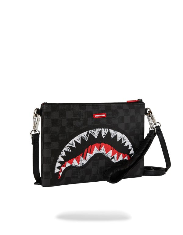 Sprayground uomo borsa SCRIBBLE SHARK CROSSOVER