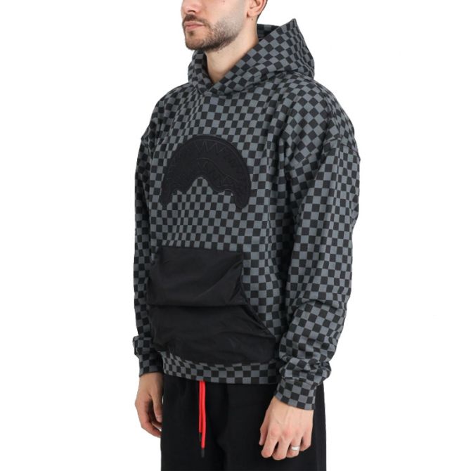 Sprayground uomo felpa Nylon Pocket SP823GBLK