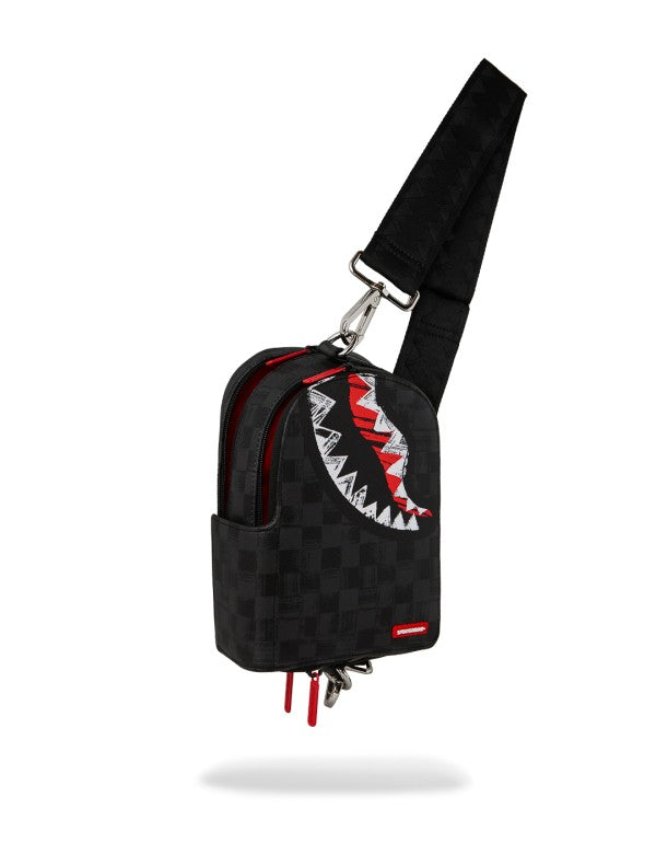 Sprayground uomo borsa SCRIBBLE SHARK BACKPACK