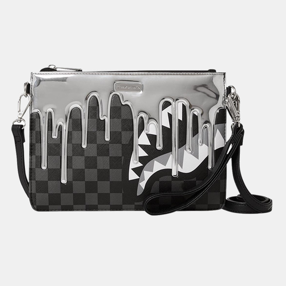 sprayground Metallic Drip Sharks In Paris Clutch 910B6866NSZ