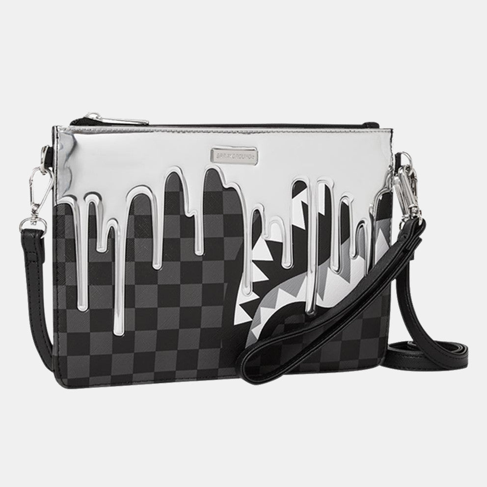 sprayground Metallic Drip Sharks In Paris Clutch 910B6866NSZ