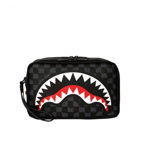 sprayground borsello drip check shark toiletry brick 910B6570NSZ