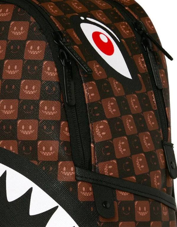 Sprayground zaino SIP WTF BUBBLE BROWN CHECK SAVAGE