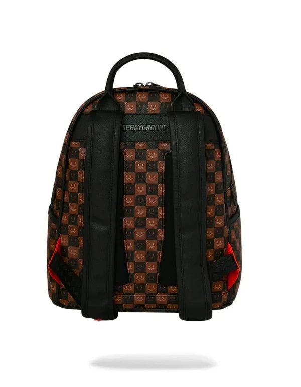 Sprayground zaino SIP WTF BUBBLE BROWN CHECK SAVAGE