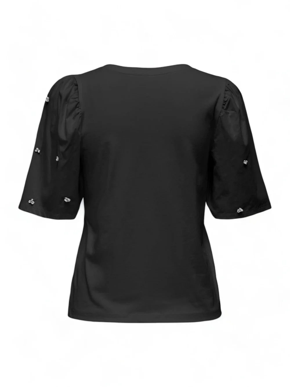 Only donna t-shirt Lina Puff Shine top15315551 Nero