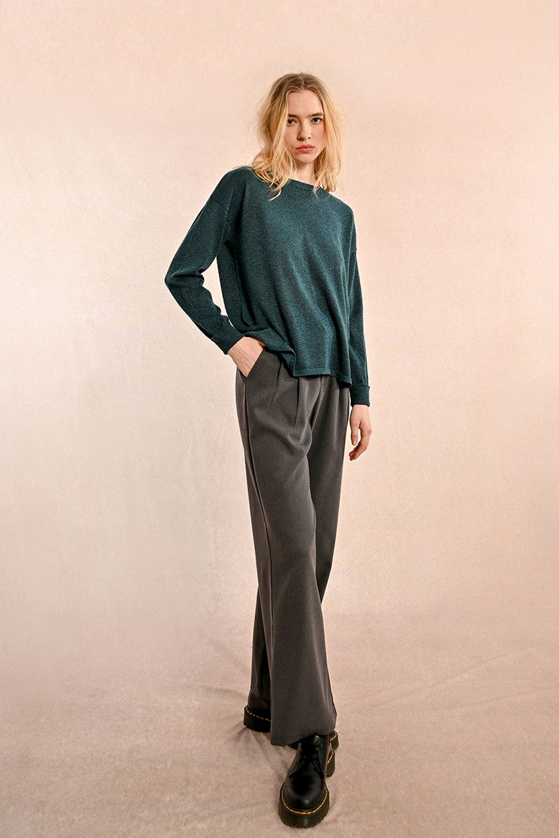 molly bracken donna maglia TR141CH petrol blue