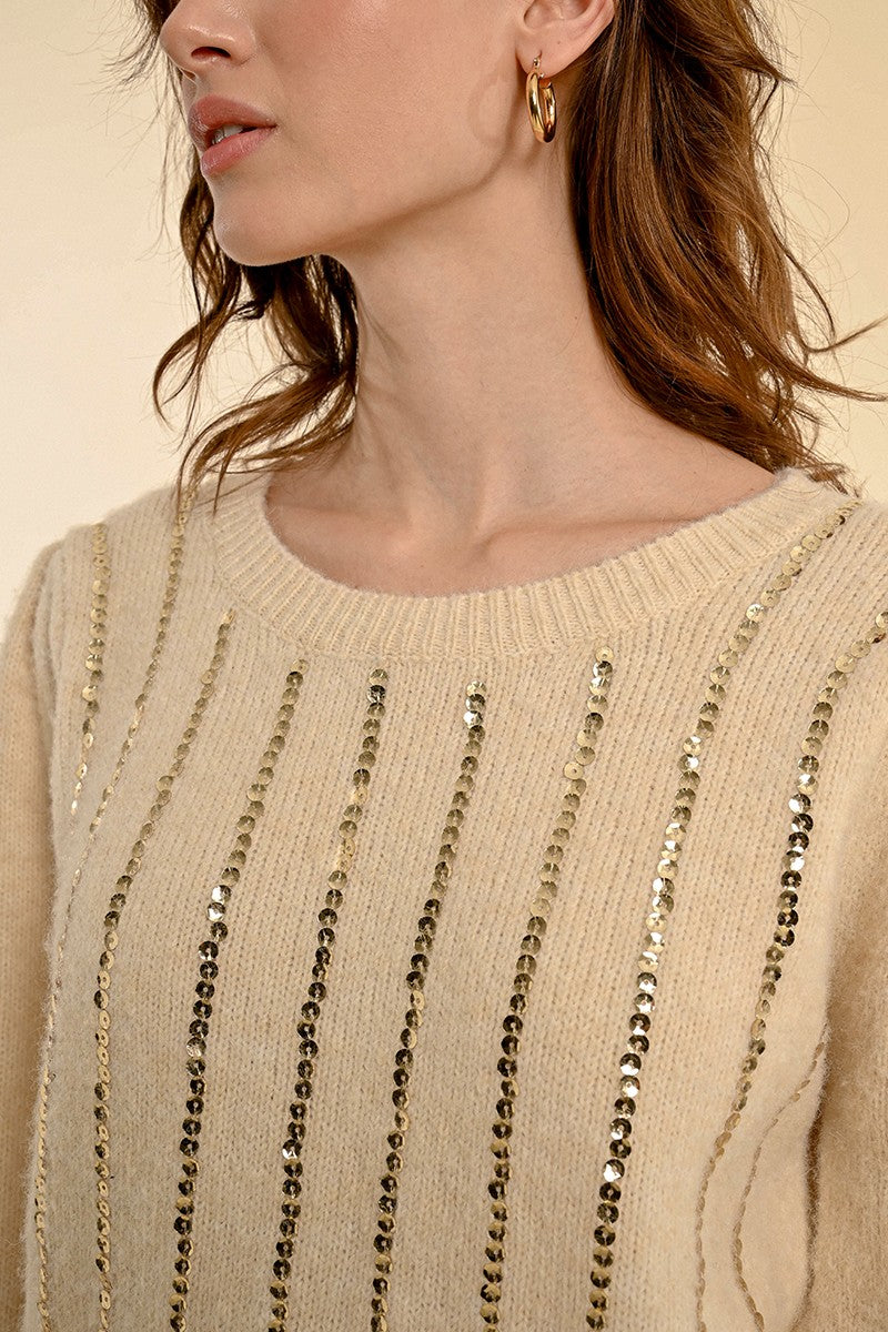molly bracken donna maglia LA1597CH cream