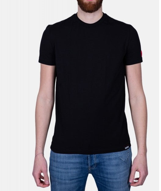 Dsquared Uomo T-shirt Logo Manica NR/AZ D9M204480