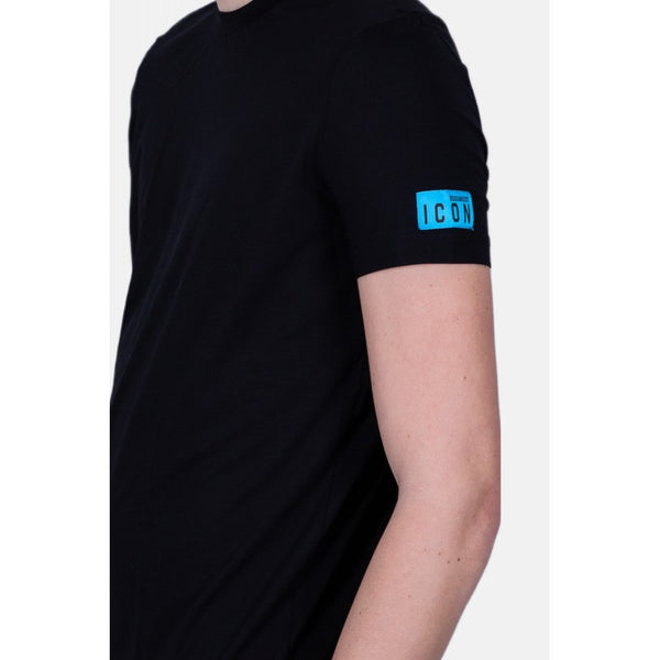 Dsquared Uomo T-shirt Logo Manica NR/AZ D9M204480