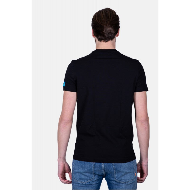 Dsquared Uomo T-shirt Logo Manica NR/Giallo D9M204480