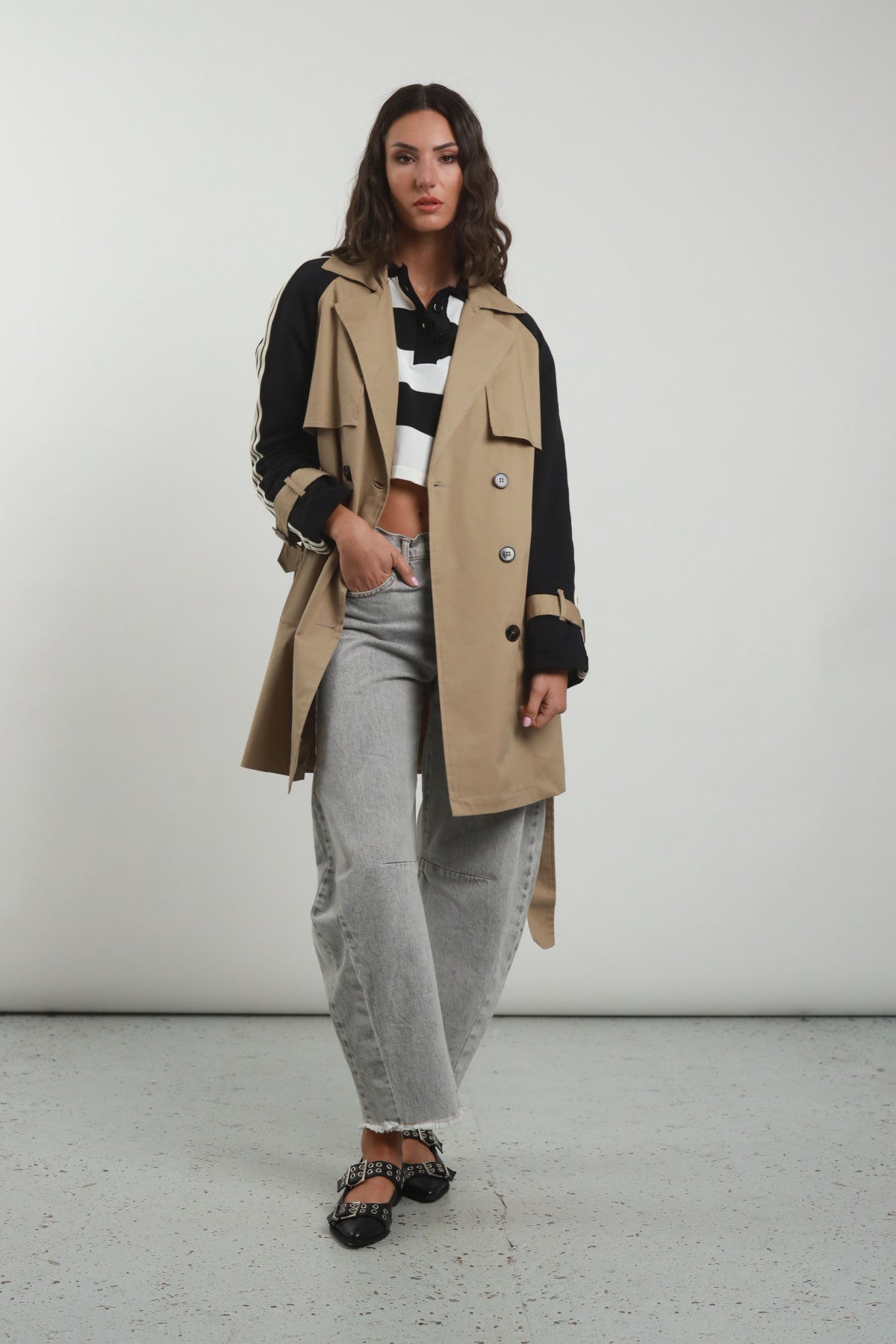 Susy Mix donna trench SP0074
