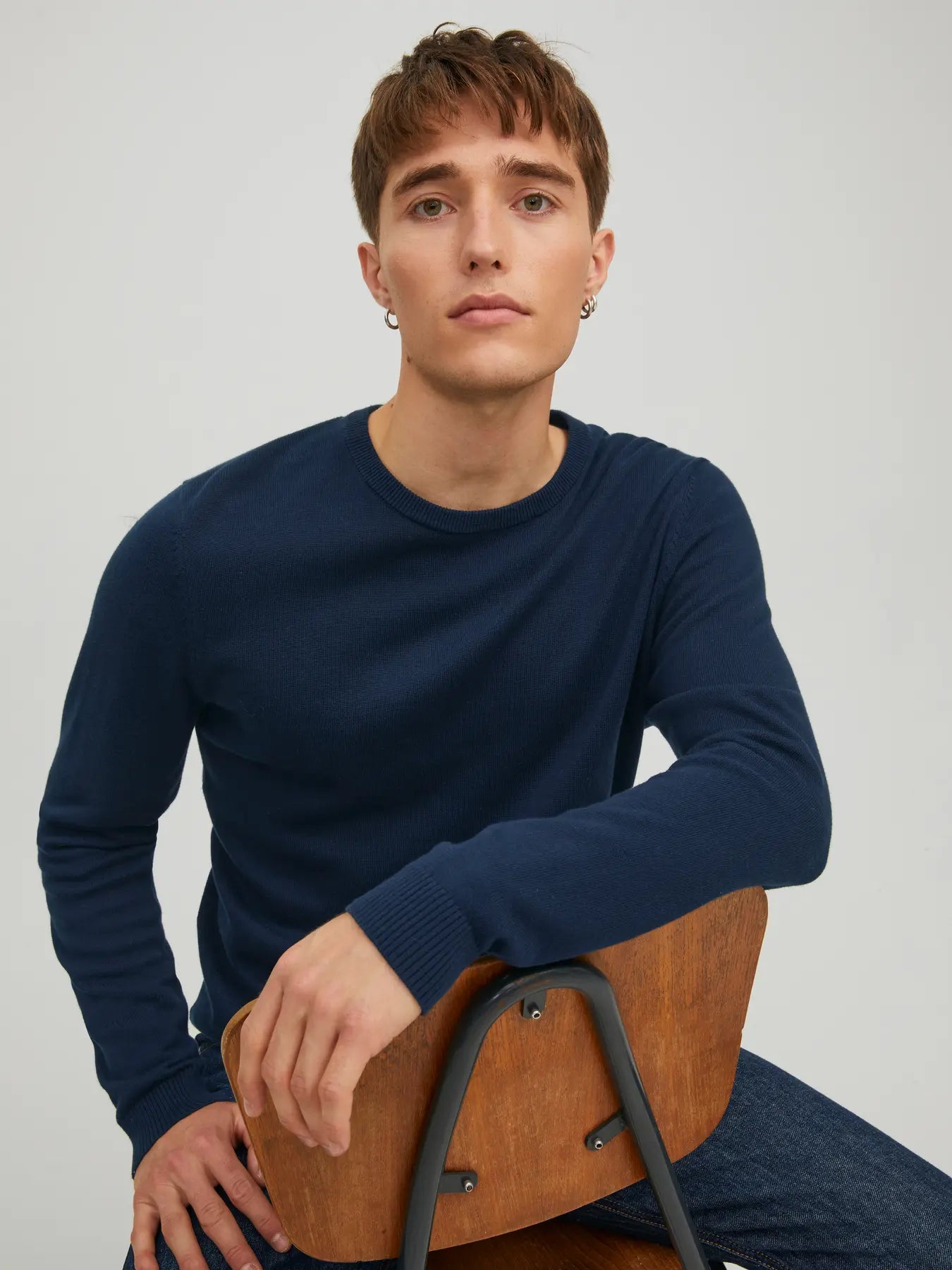 Jack & Jones uomo maglia Basic 12137190 Navy Blazer