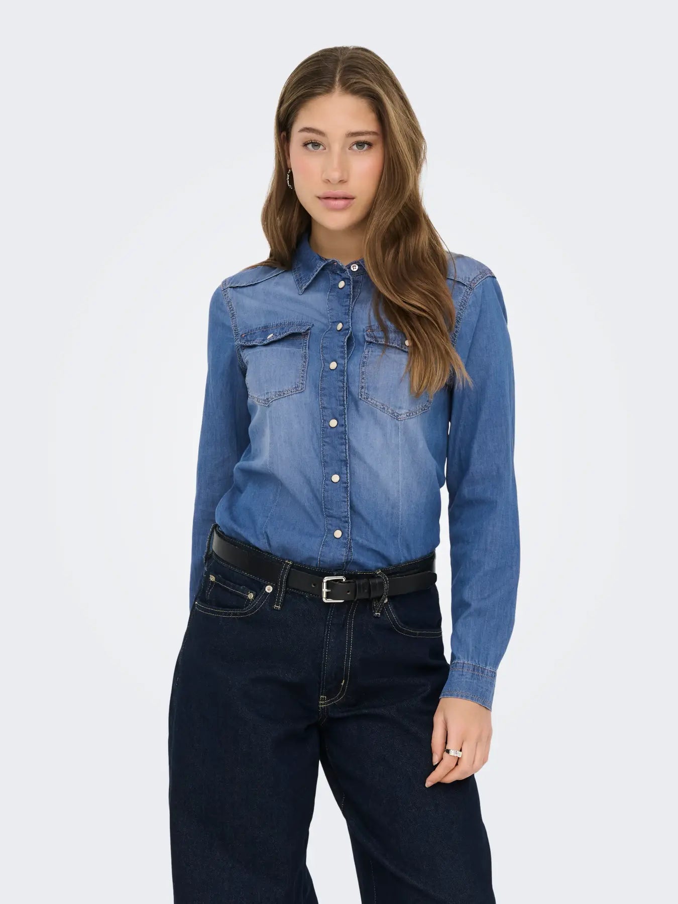 Only donna camicia Alexa Denim 15315185 noos