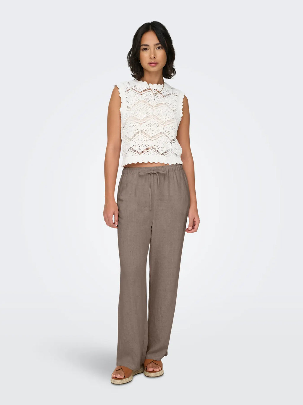 Only donna pantalone SIESTA PULL-UP LINEN 15322263