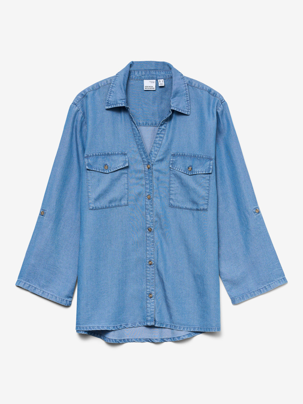 Vero Moda donna camicia Sleeve 10304863 Medium Blue