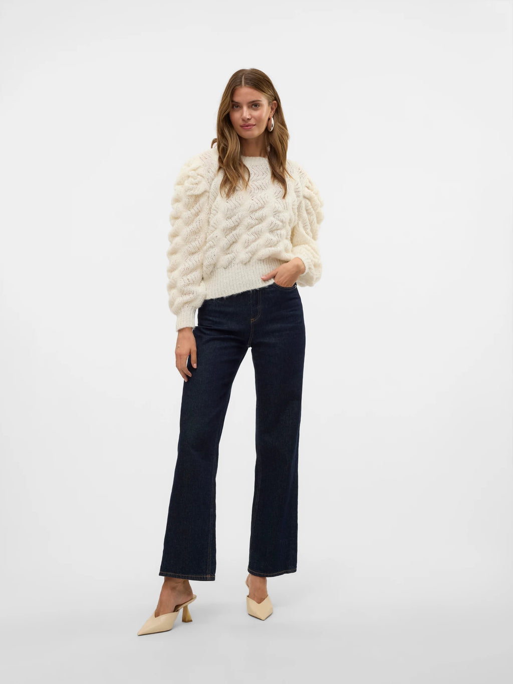 vero moda donna maglia eileen short 10319095 birch