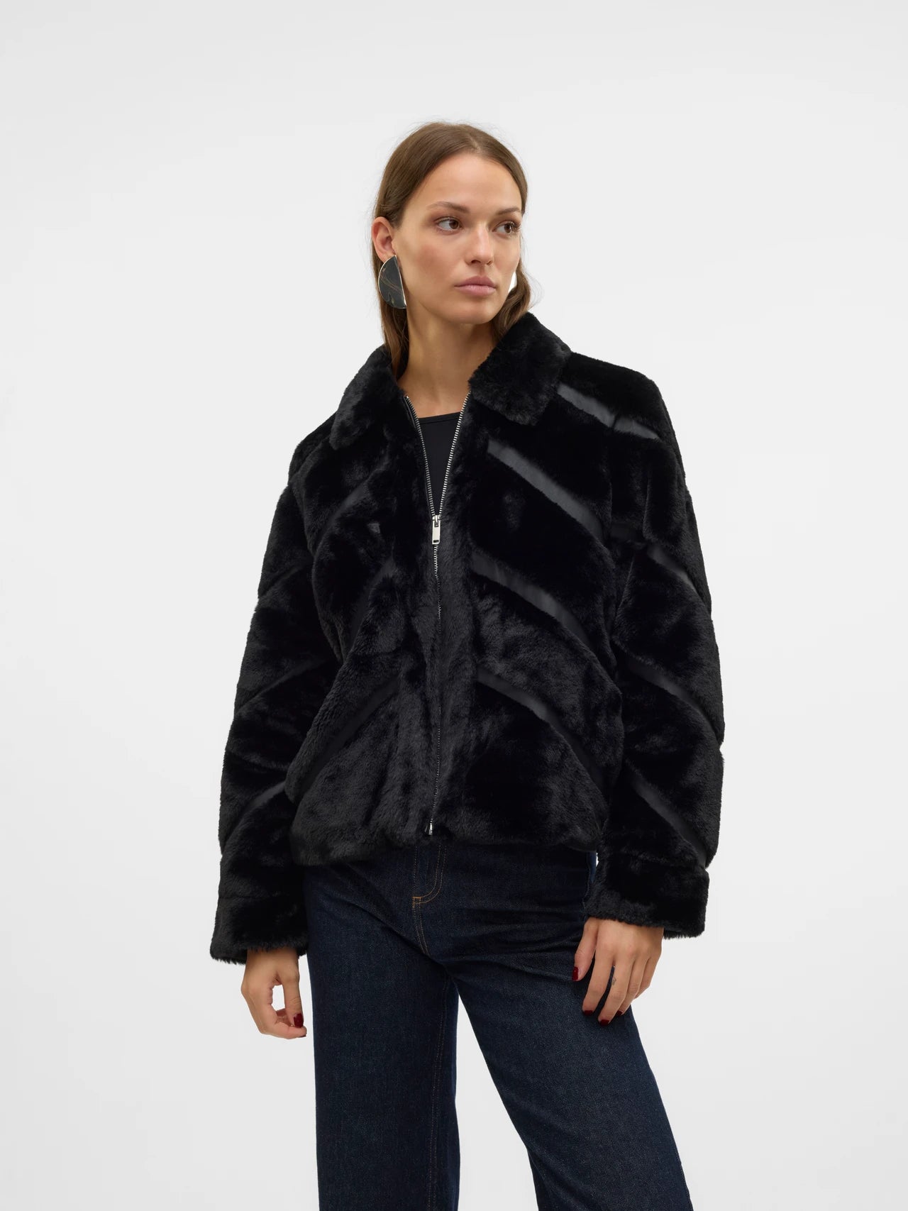 vero moda donna giubbino son jaluis 10318626 black