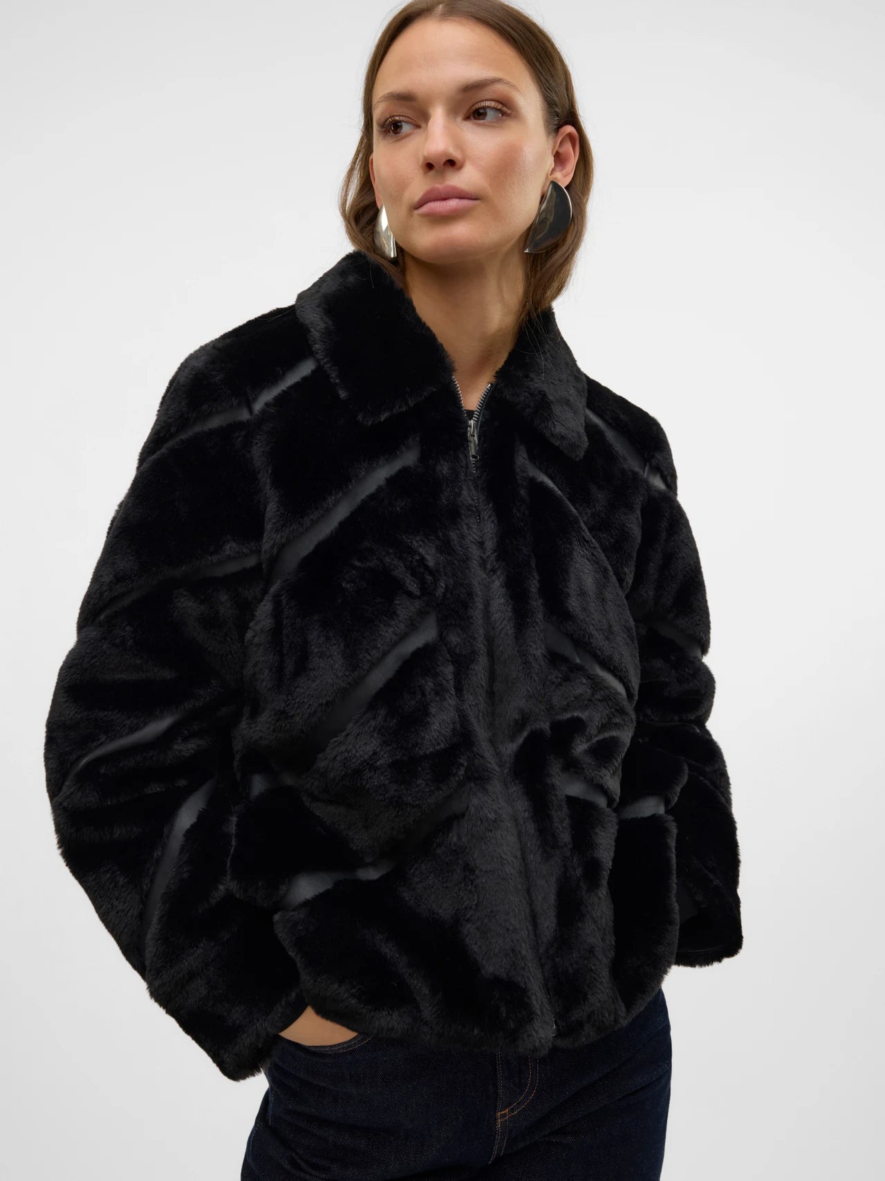 vero moda donna giubbino son jaluis 10318626 black