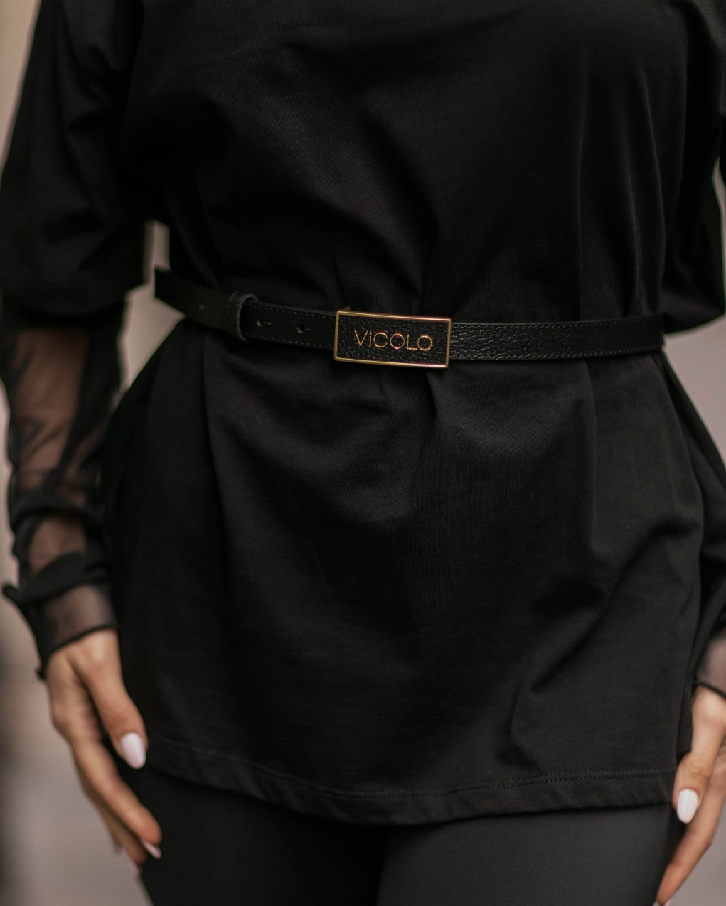 Vicolo donna cintura AD0002 A99 Nero