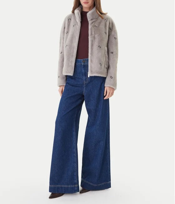 Vicolo donna cappotto TF0047 PERLA