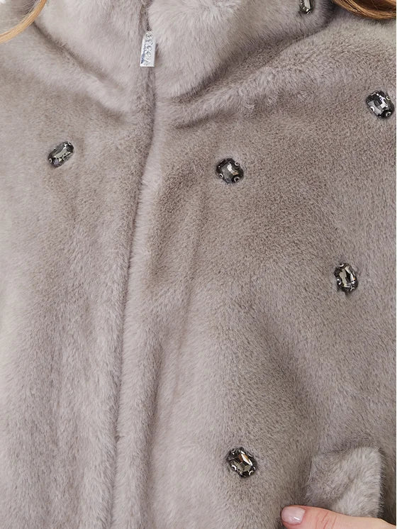 Vicolo donna cappotto TF0047 PERLA