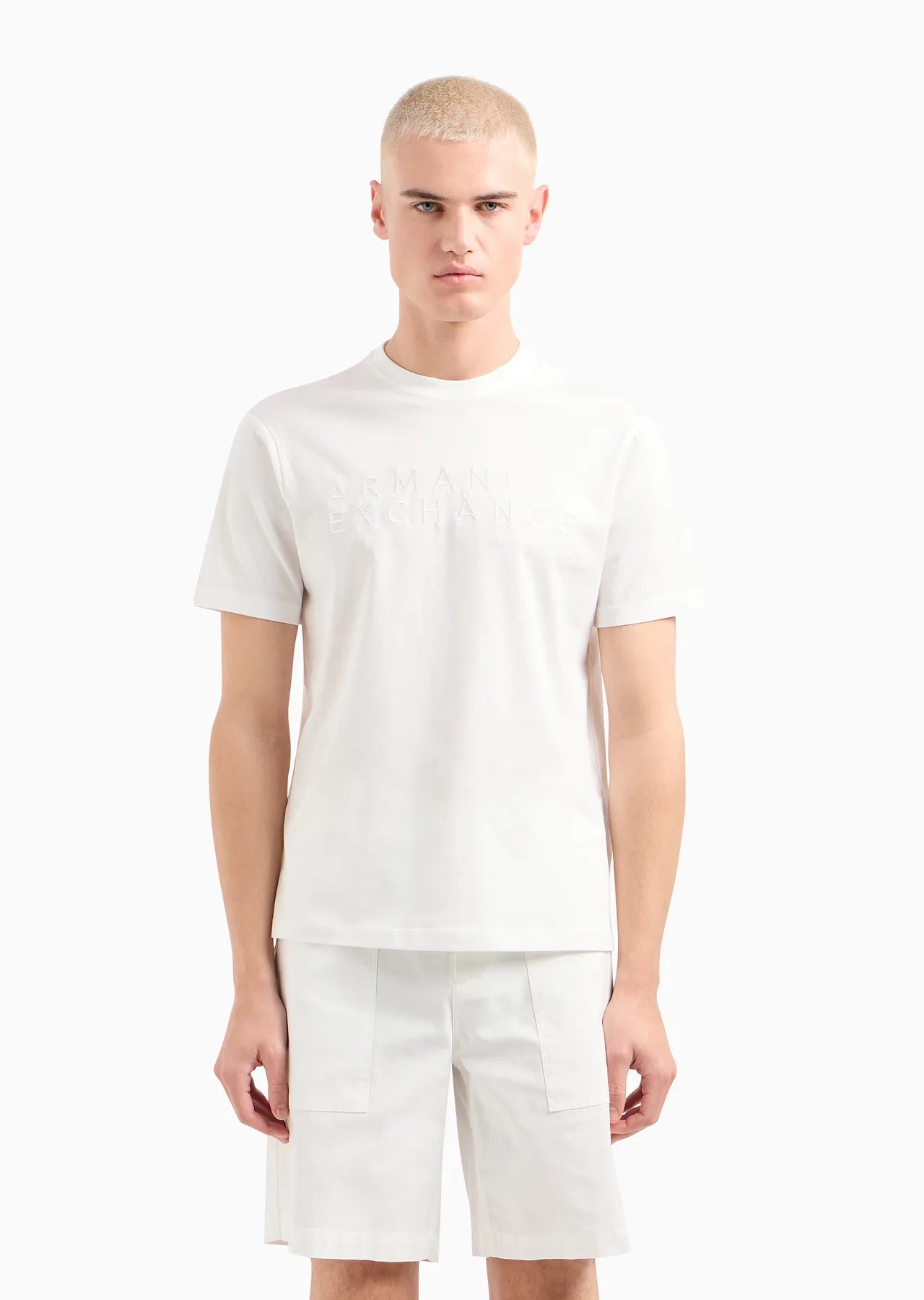 Armani Exchange uomo t-shirt 3DZTJC ZJBYZ 1116 colore Bianco