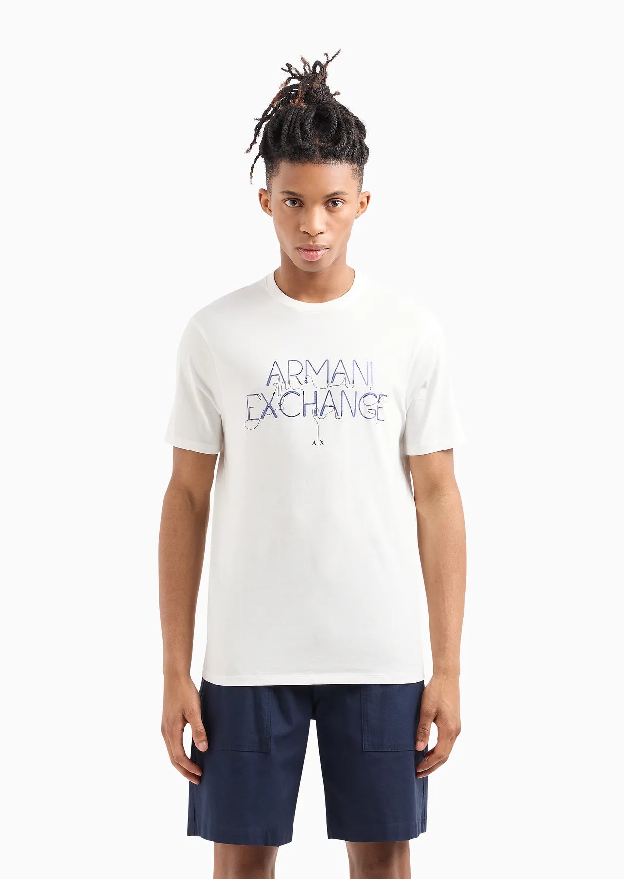 Armani Exchange uomo t-shirt 3DZTJF ZJH4Z 1116 colore Bianco