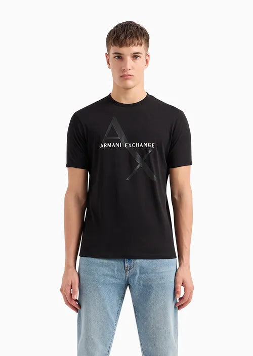 Armani Exchange uomo t-shirt 8NZT76 Z8H4Z 1200 Nero