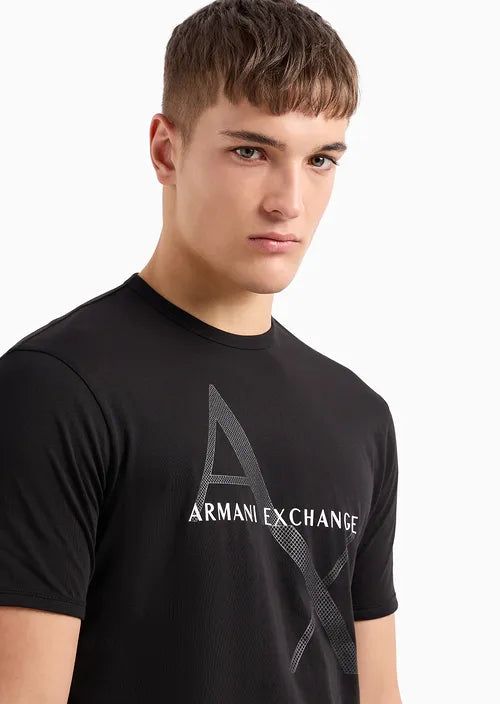 Armani Exchange uomo t-shirt 8NZT76 Z8H4Z 1200 Nero