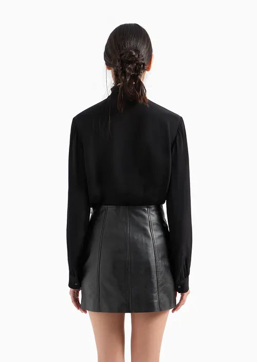 armani exchange donna blusa 6DYH04 YN6UZ 1200 Nero