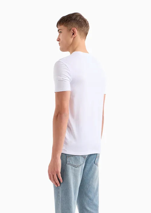 armani exchange uomo t-shirt 8NZTPH ZJH4Z 1100 Bianco