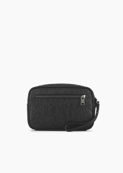 armani exchange beauty case 958486 CC838 00020 Nero