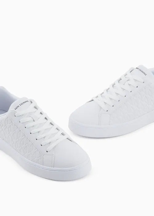 armani exchange uomo scarpa XM000140 AF11916 M0028 Bianco