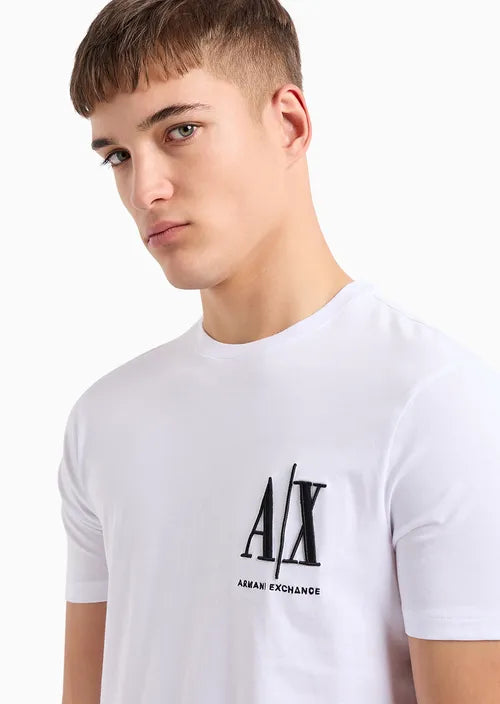 armani exchange uomo t-shirt 8NZTPH ZJH4Z 1100 Bianco