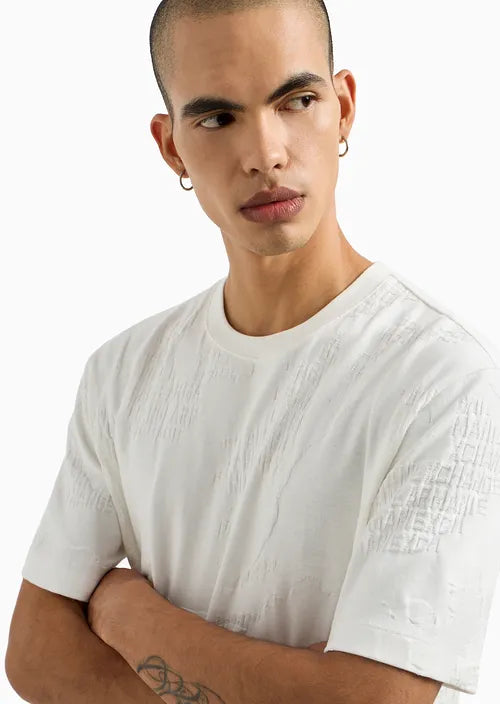Armani Exchange uomo t-shirt 3DZTLH ZJ85Z 51AQ Bianco