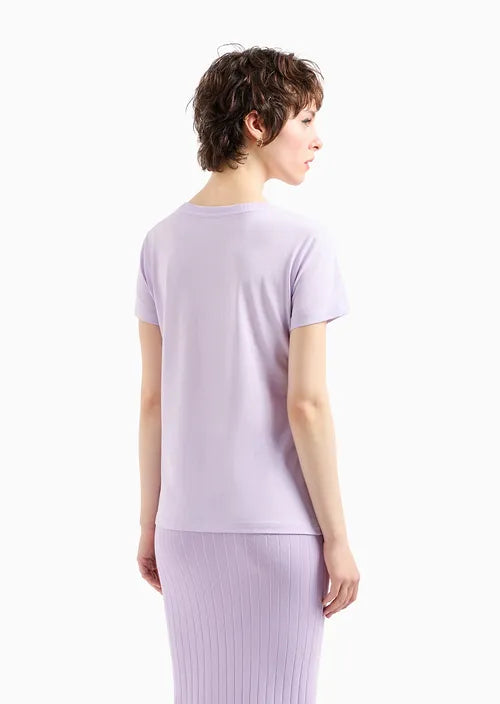 Armani Exchange donna t-shirt 3DYT59 YJ3RZ 1354 Lilla
