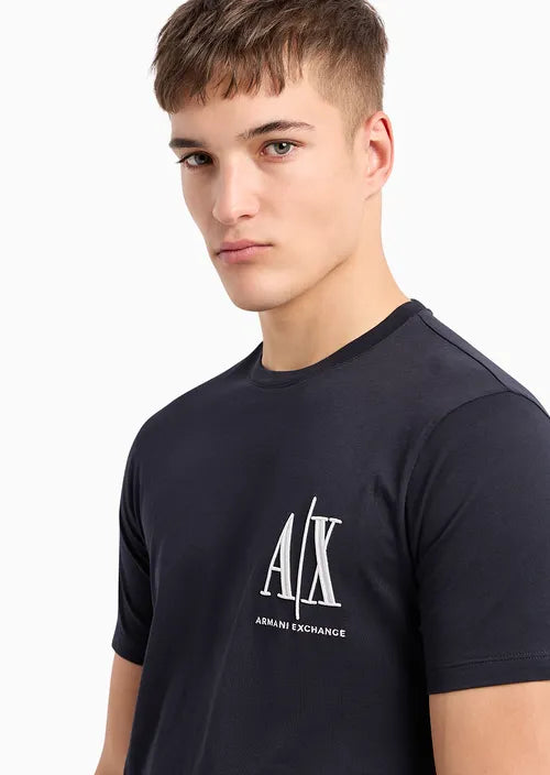 armani exchange uomo t-shirt 8NZTPH ZJH4Z 1200 Nero