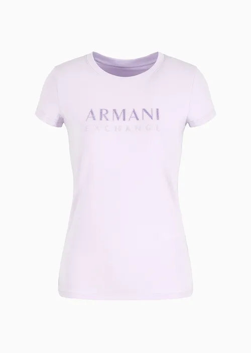 Armani Exchange donna t-shirt 3DYT48 YJETZ 1354 Lilla
