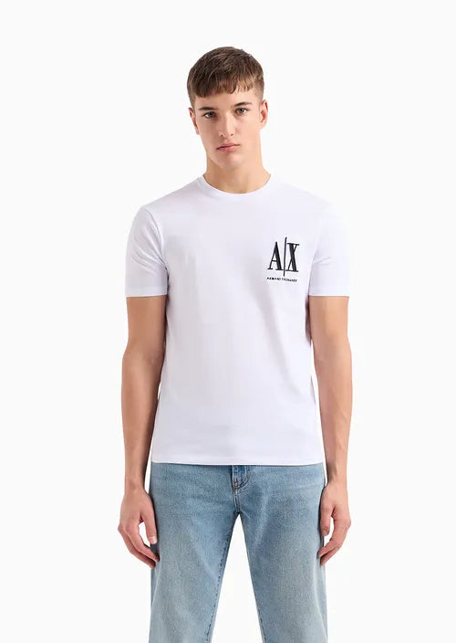 armani exchange uomo t-shirt 8NZTPH ZJH4Z 1100 Bianco